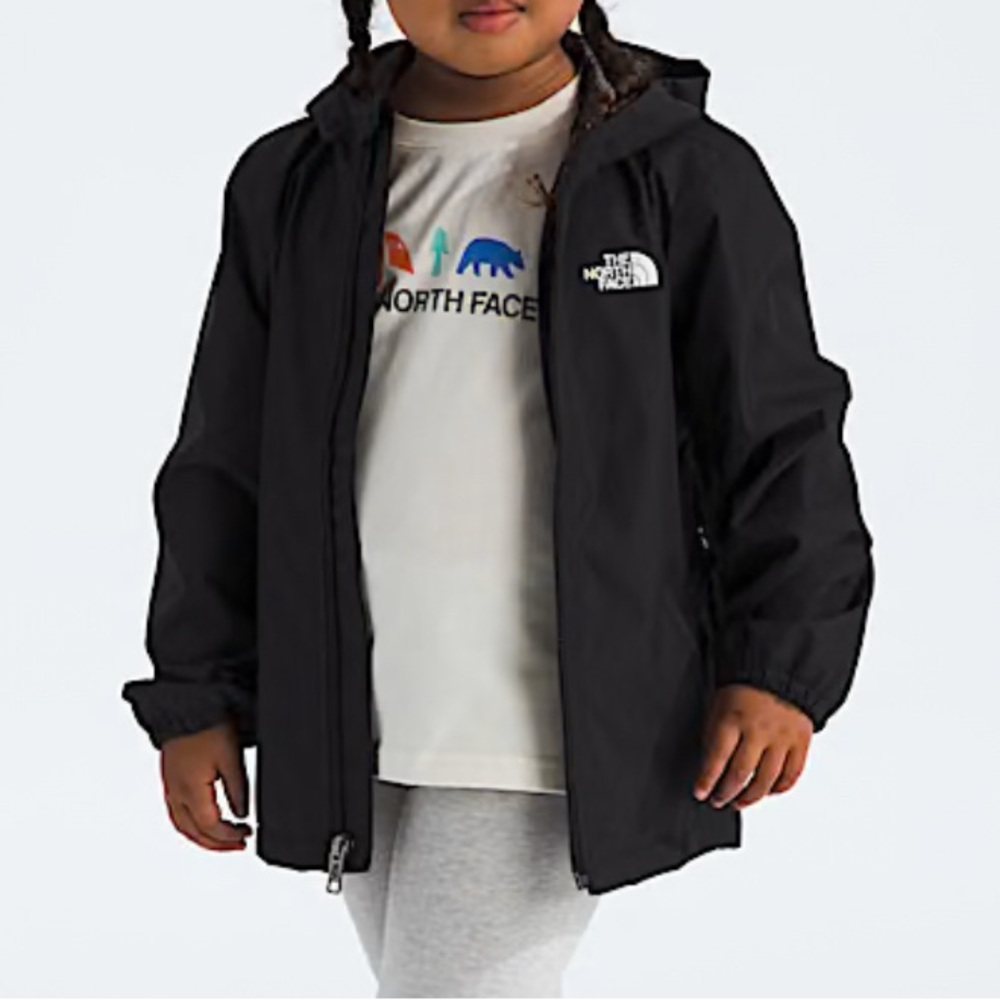 The North Face Black Raincoat with Hood